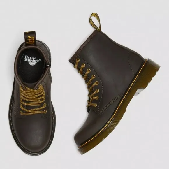 JUNIOR 1460 WILDHORSE LEATHER LACE UP BOOTS big kids size US 4, EU 36NWT