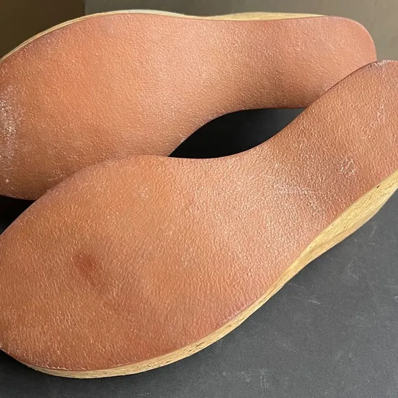 K Jacques St Tropez Silver Leather Cork Platform Slides