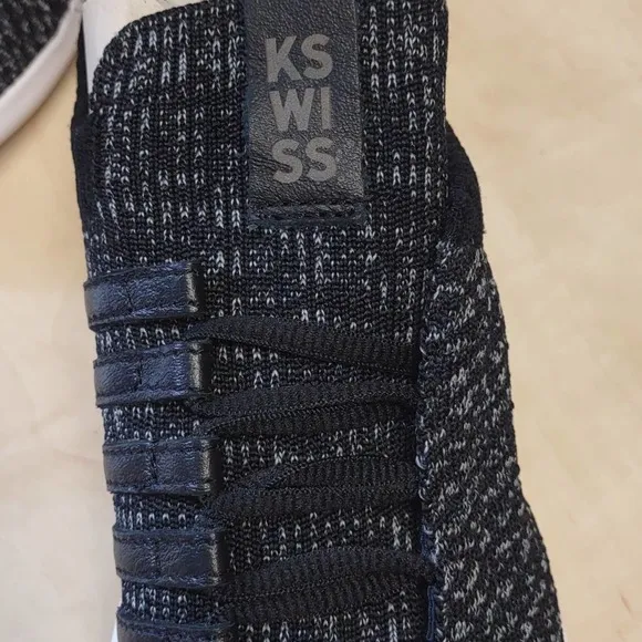K Swiss Gen K Icon Knit Sneaker 6 Black Gray Heather