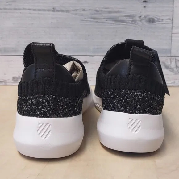 K Swiss Gen K Icon Knit Sneaker 6 Black Gray Heather