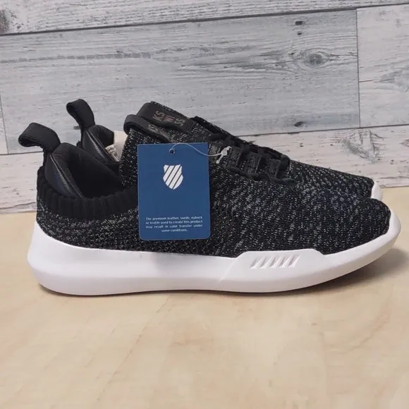 K Swiss Gen K Icon Knit Sneaker 6 Black Gray Heather