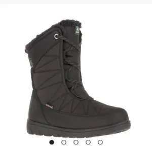 KAMIK &quot;HANNAH&quot; MID BLACK VEGAN LIGHTWEIGHT WATERPROOF WINTER BOOTS. NWT&amp;B🆕