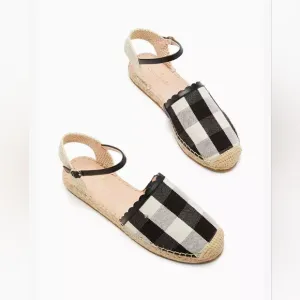 Kate Spade Bonnie Flats In Plaid Size 8