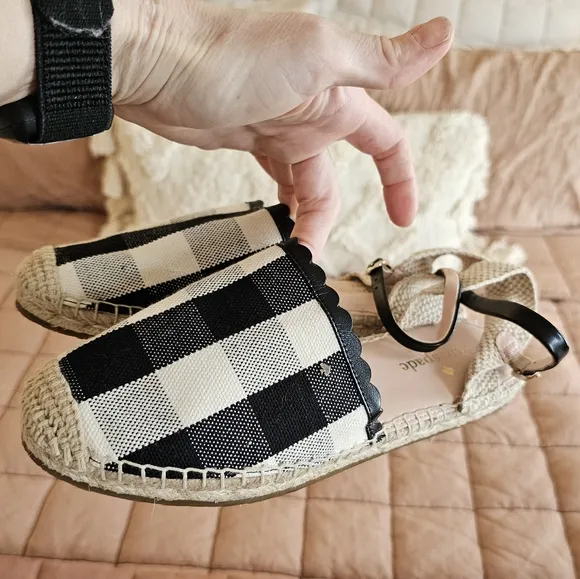 Kate Spade Bonnie Flats In Plaid Size 8