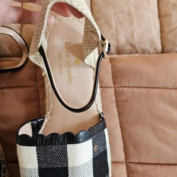 Kate Spade Bonnie Flats In Plaid Size 8