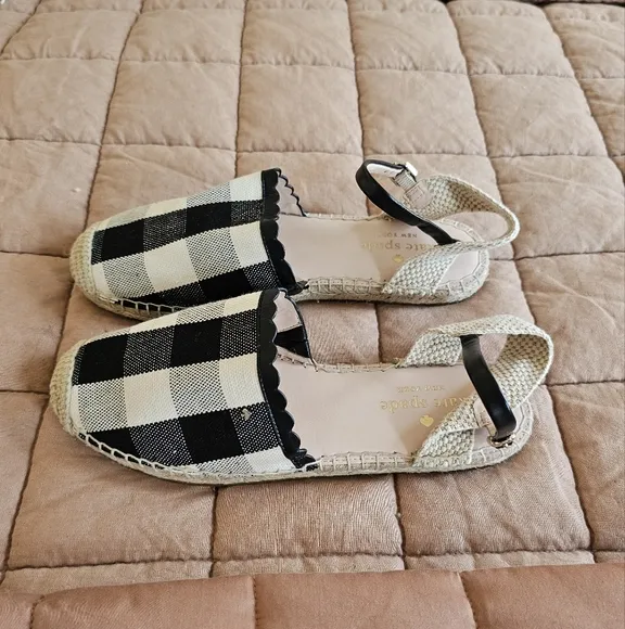 Kate Spade Bonnie Flats In Plaid Size 8