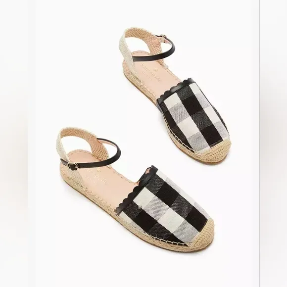Kate Spade Bonnie Flats In Plaid Size 8