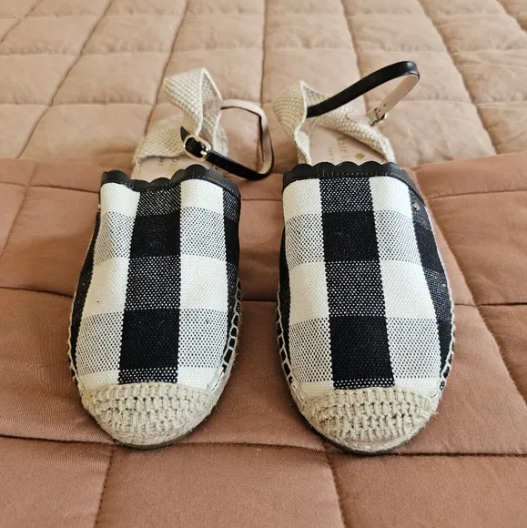 Kate Spade Bonnie Flats In Plaid Size 8