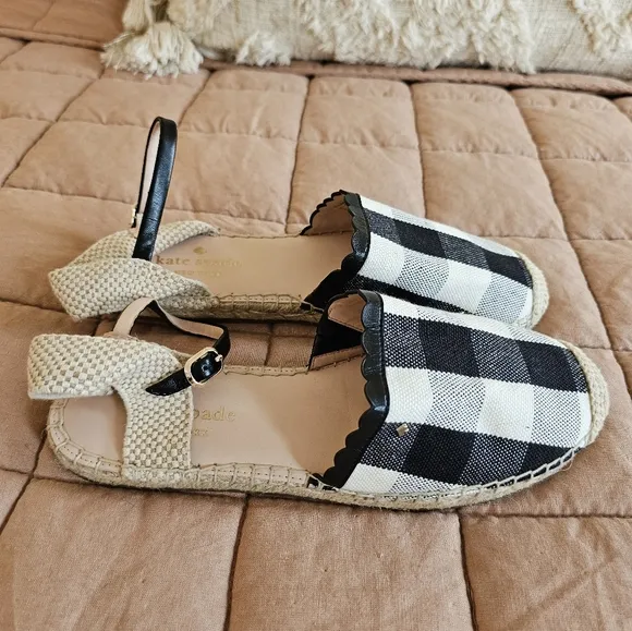 Kate Spade Bonnie Flats In Plaid Size 8