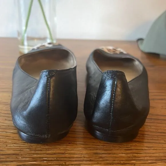 Kate spade leather/calf fur jazz flats 8.5