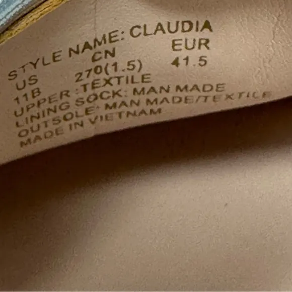 Kate Spade NWOT Claudia Flats Loafer Silver Size 11