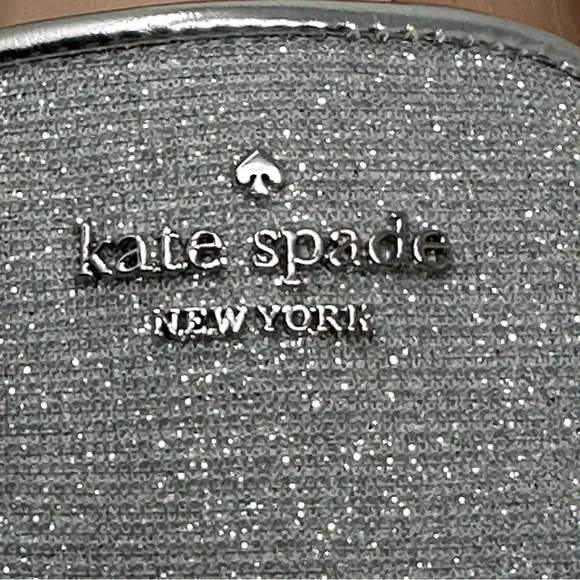 Kate Spade NWOT Claudia Flats Loafer Silver Size 11