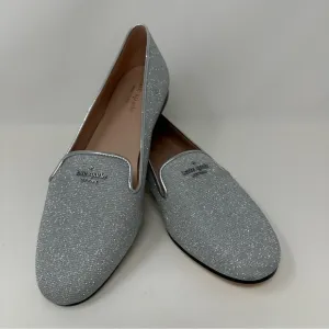 Kate Spade NWOT Claudia Flats Loafer Silver Size 11