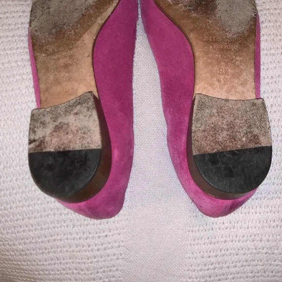 Kate Spade NY Women’s Loafers 8.5 B Stitched Pink Italian Flat Made in Italy