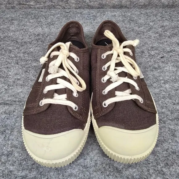 Keen 6 Women's Shoes Brown Vulcanized Textile Leather Lace Up Sneakers Walk Hike