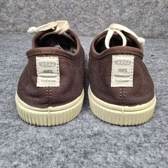 Keen 6 Women's Shoes Brown Vulcanized Textile Leather Lace Up Sneakers Walk Hike