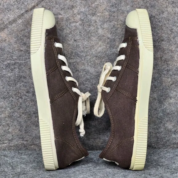 Keen 6 Women's Shoes Brown Vulcanized Textile Leather Lace Up Sneakers Walk Hike