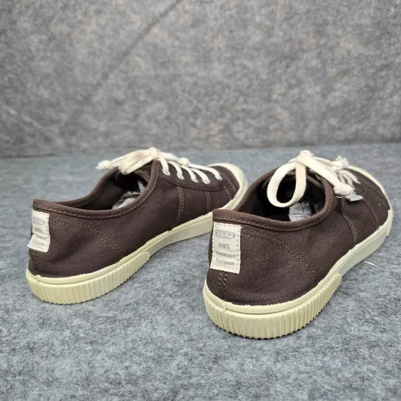 Keen 6 Women's Shoes Brown Vulcanized Textile Leather Lace Up Sneakers Walk Hike