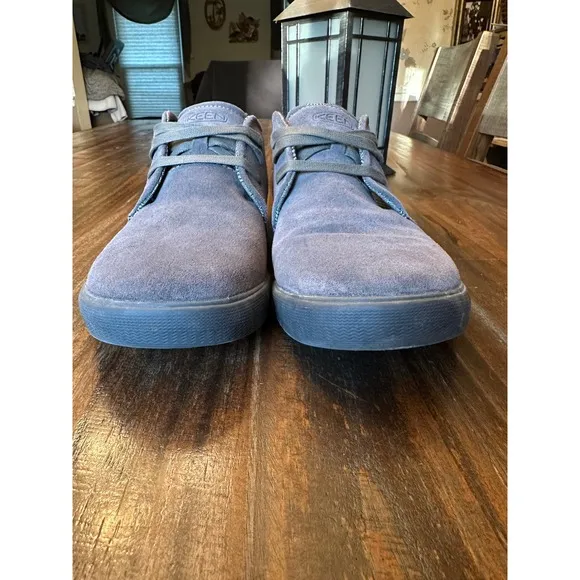 Keen Chukka Boots Suede Leather Casual Lace Up Shoes Gray Mens Size 11