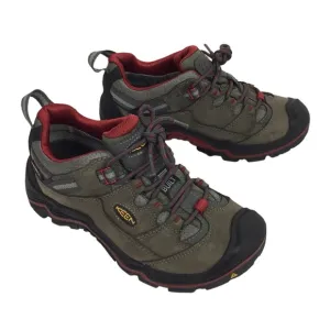 KEEN Durand Waterproof Low Mesh Leather Hiking Boots Brown