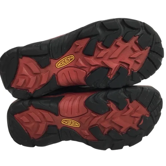 KEEN Durand Waterproof Low Mesh Leather Hiking Boots Brown
