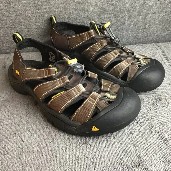 Keen Footwear Waterproof Hiking Sandals Men's Sz 10.5 Brown EUC