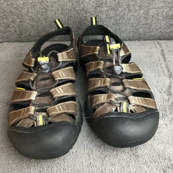Keen Footwear Waterproof Hiking Sandals Men's Sz 10.5 Brown EUC