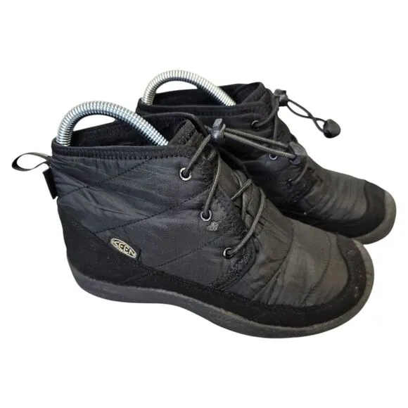 Keen Kids Youth 3Y Howser II Waterproof Chukka Black Insulated Boots