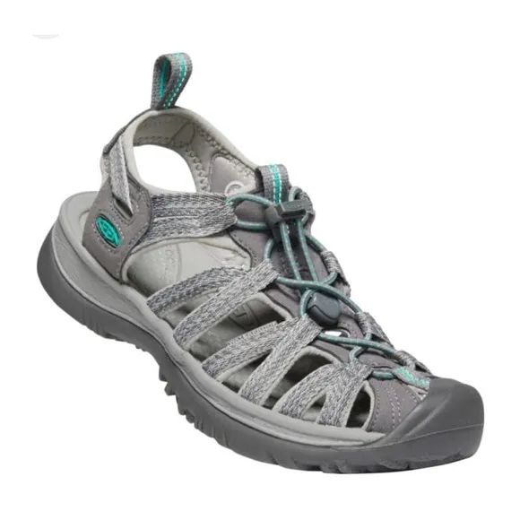 Keen Medium Gray Peacock Green Whisper Sandal Women's Size 10 NWT