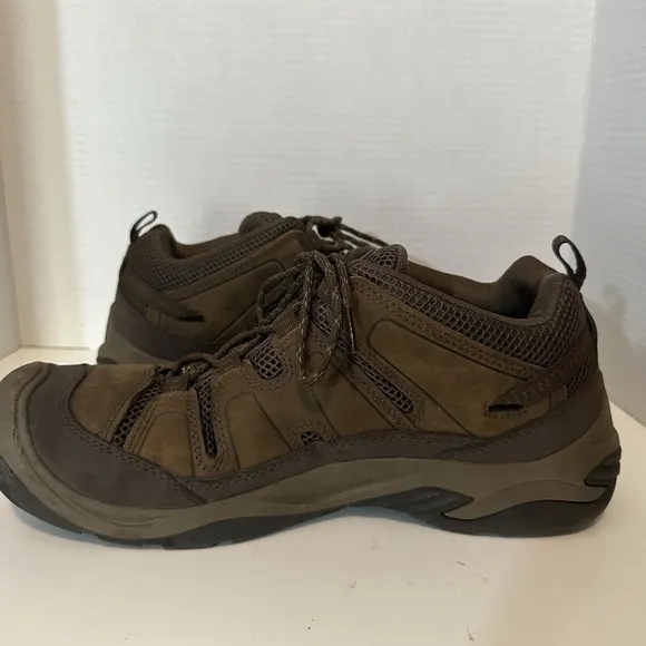 KEEN Men's 12 Circadia Low Height Breathable Hiking Boots Bison Potters Clay