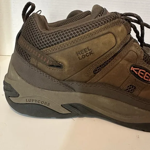 KEEN Men's 12 Circadia Low Height Breathable Hiking Boots Bison Potters Clay