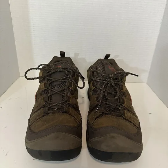 KEEN Men's 12 Circadia Low Height Breathable Hiking Boots Bison Potters Clay