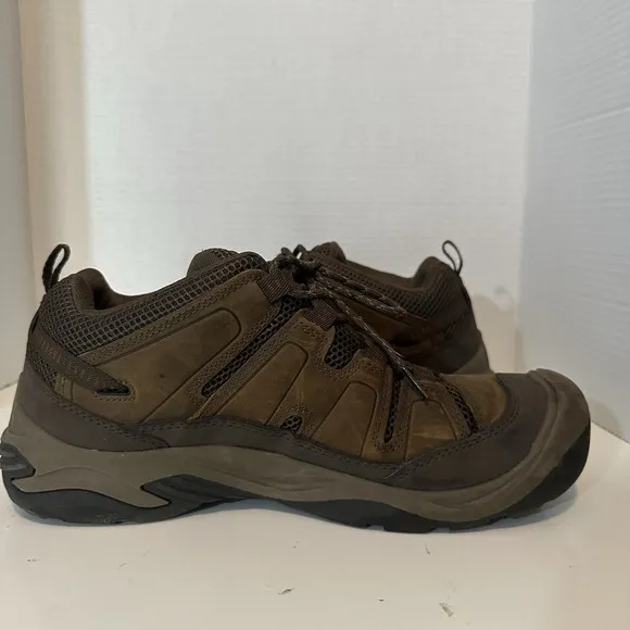 KEEN Men's 12 Circadia Low Height Breathable Hiking Boots Bison Potters Clay