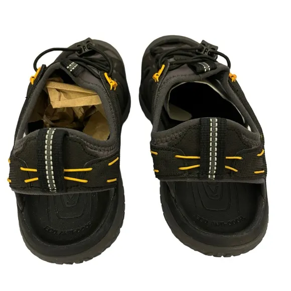 Keen Mens Black/Yellow‎ SOLR Sandal Size 8 (NWOT)