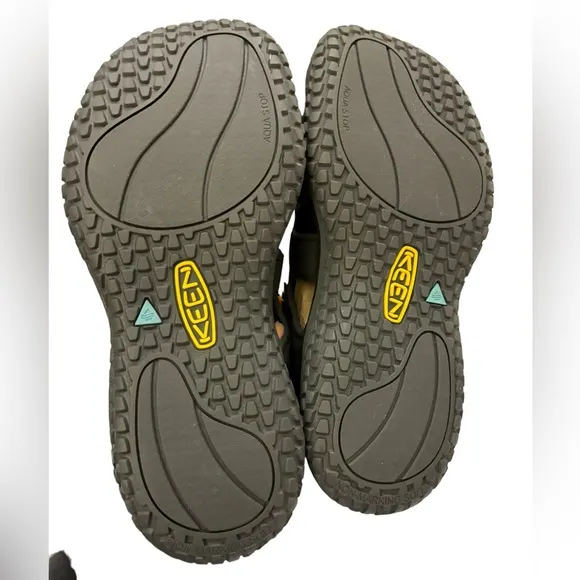 Keen Mens Black/Yellow‎ SOLR Sandal Size 8 (NWOT)