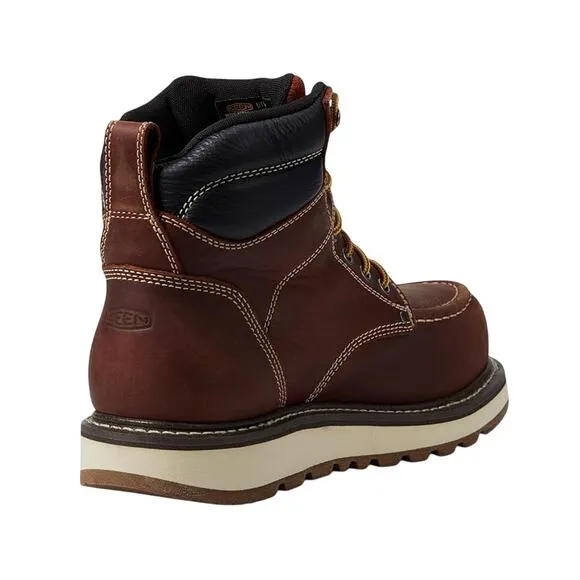 Keen Mens Cincinnati 6&quot; Work Boot US 9.5 D EU 42.5 Brown Carbon Fiber Toe WP NIB