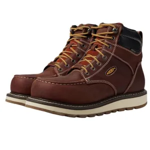Keen Mens Cincinnati 6&quot; Work Boot US 9.5 D EU 42.5 Brown Carbon Fiber Toe WP NIB