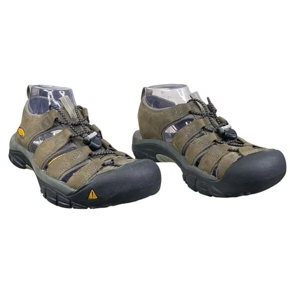 Keen Mens Newport H2 Brown Leather Trail Hiking Sandals Size US 8.5