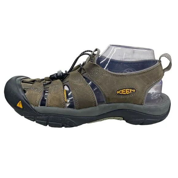 Keen Mens Newport H2 Brown Leather Trail Hiking Sandals Size US 8.5