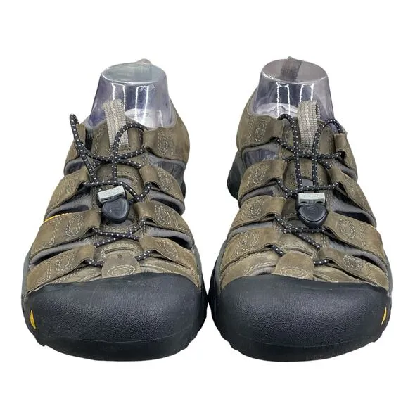 Keen Mens Newport H2 Brown Leather Trail Hiking Sandals Size US 8.5
