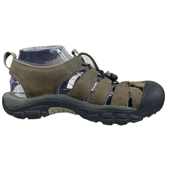 Keen Mens Newport H2 Brown Leather Trail Hiking Sandals Size US 8.5