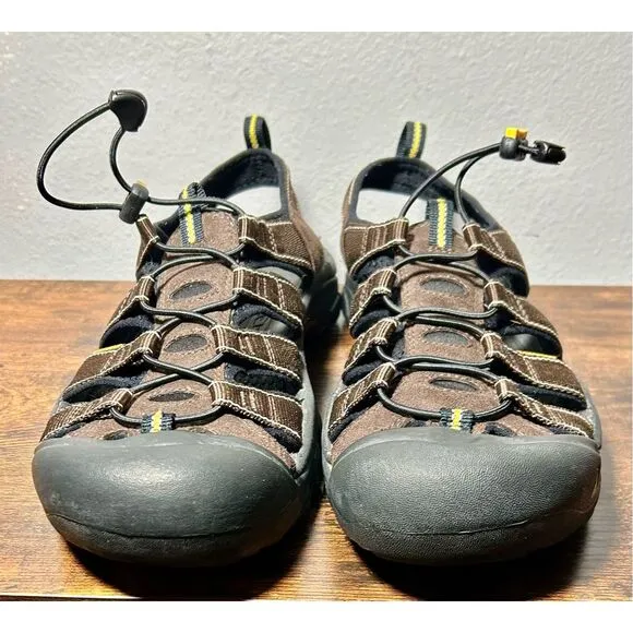 Keen Men’s Newport H2 Sandals Hiking Waterproof Hybrid Shoes Brown Black Size 15
