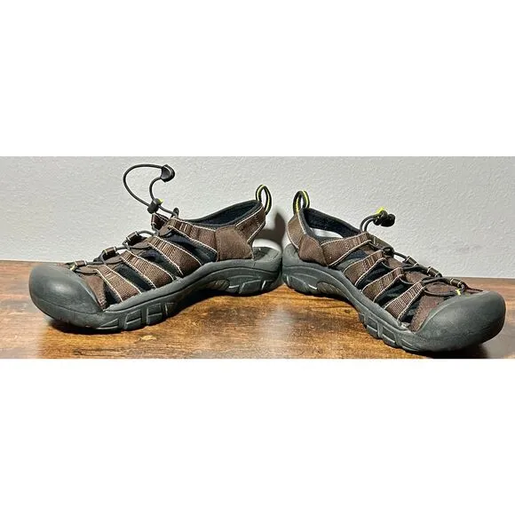 Keen Men’s Newport H2 Sandals Hiking Waterproof Hybrid Shoes Brown Black Size 15