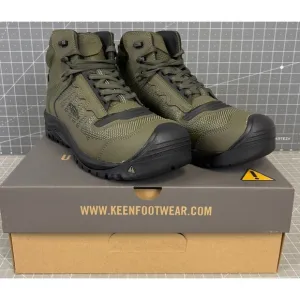 Keen Men's Reno Mid KBF Carbon-Fiber Toe Waterproof Dark Olive/Black Sz. 11.5 US
