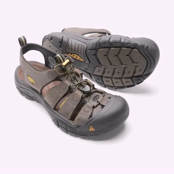 Keen Newport Leather Waterproof Hiking Sandals in Bison size 8.5