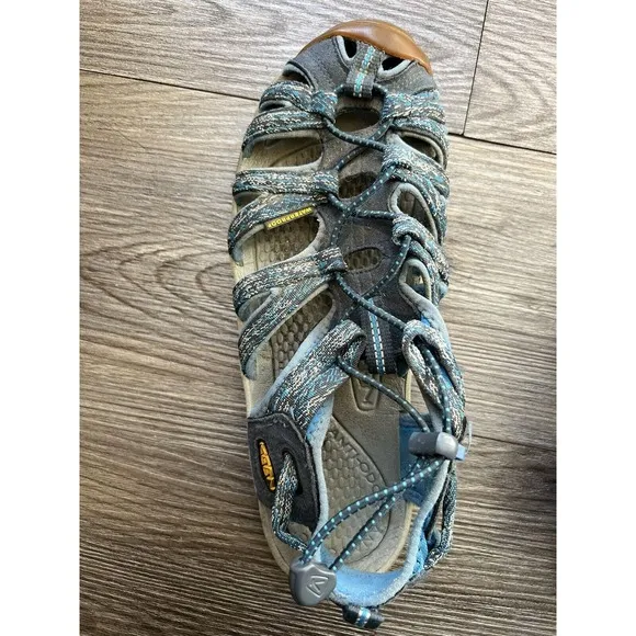 Keen Sandals Womens 8.5 Hiking Waterproof Lace Up Blue Trail Grip