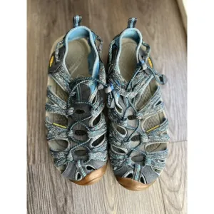 Keen Sandals Womens 8.5 Hiking Waterproof Lace Up Blue Trail Grip