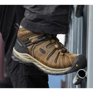 Keen Utility 8 Waterproof Brown Leather Work Boots EH Steel Toe Oil Slip Resista