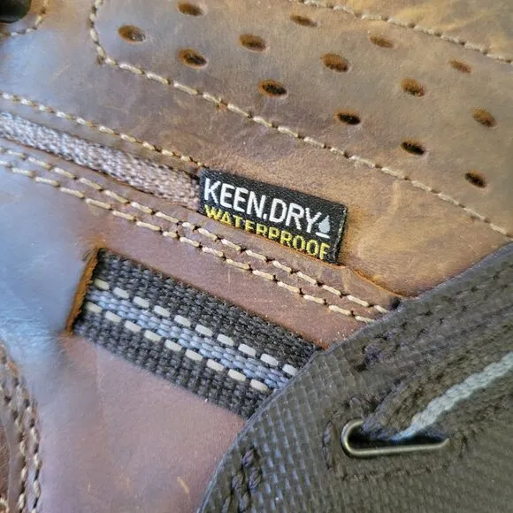 Keen Utility 8 Waterproof Brown Leather Work Boots EH Steel Toe Oil Slip Resista
