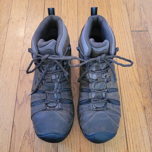 Keen Utility 8 Waterproof Brown Leather Work Boots EH Steel Toe Oil Slip Resista